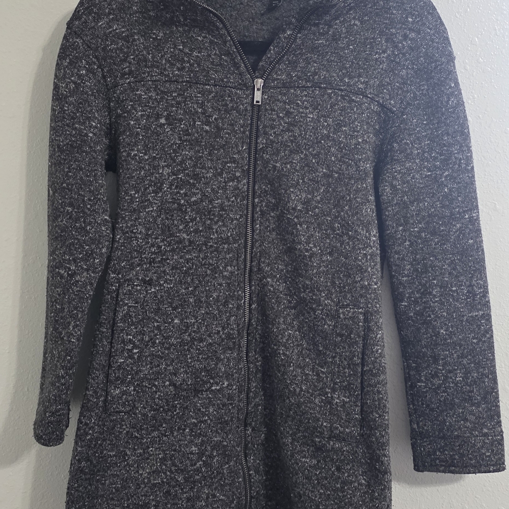 Banana Republic Charcoal Zip-Up Sweater